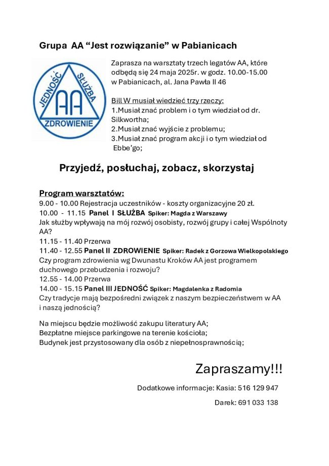 Warsztaty 24.05.2025